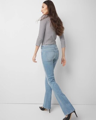 High-Rise Horsebit Skinny Flare Jeans click to view larger image.