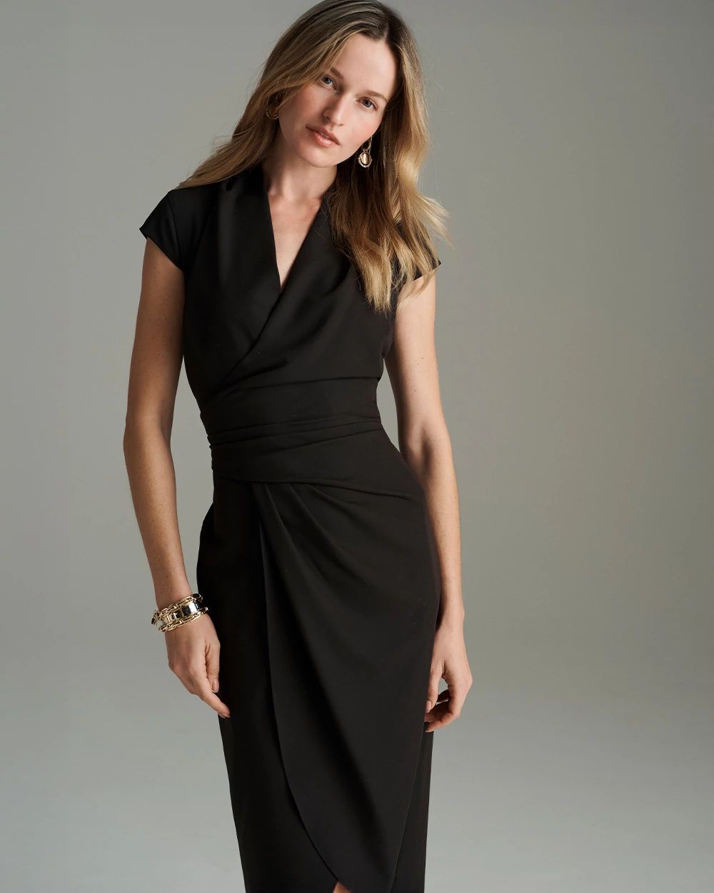 Front Twist Sheath Dress