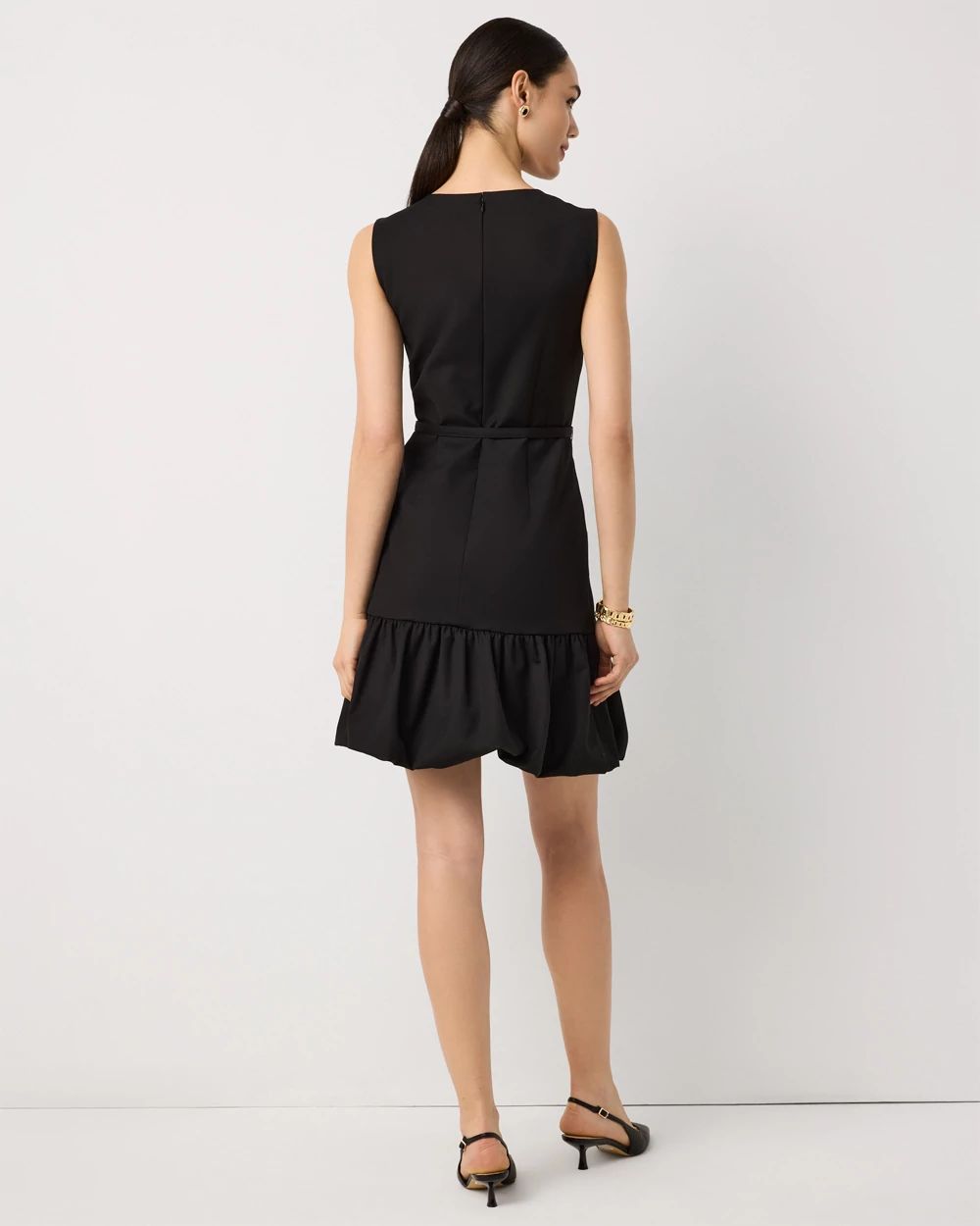 Bubble Hem Mini Dress