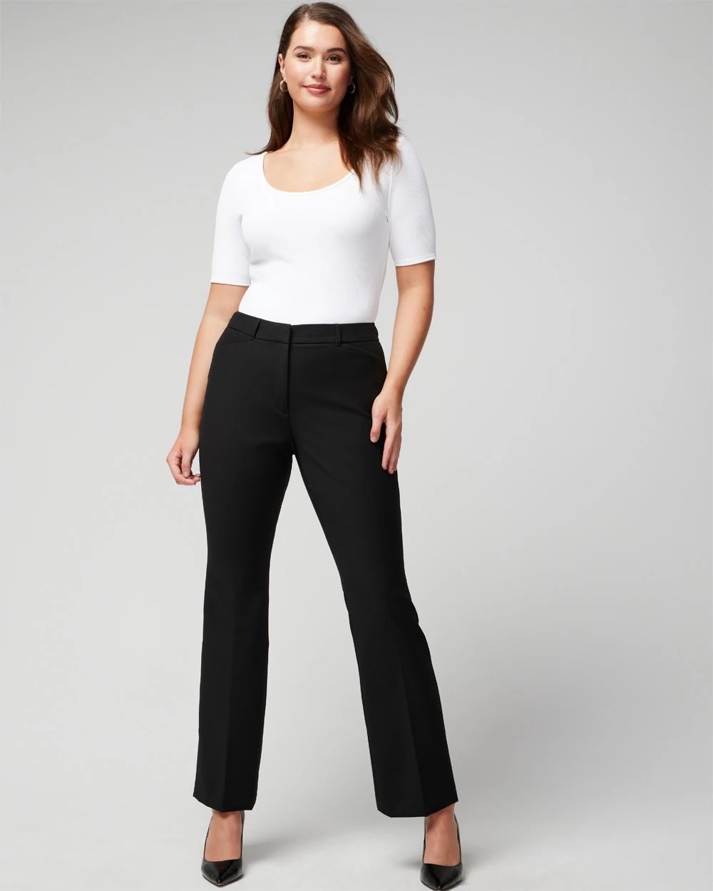 WHBM® Curvy Ines Slim Bootcut Comfort Stretch Pant