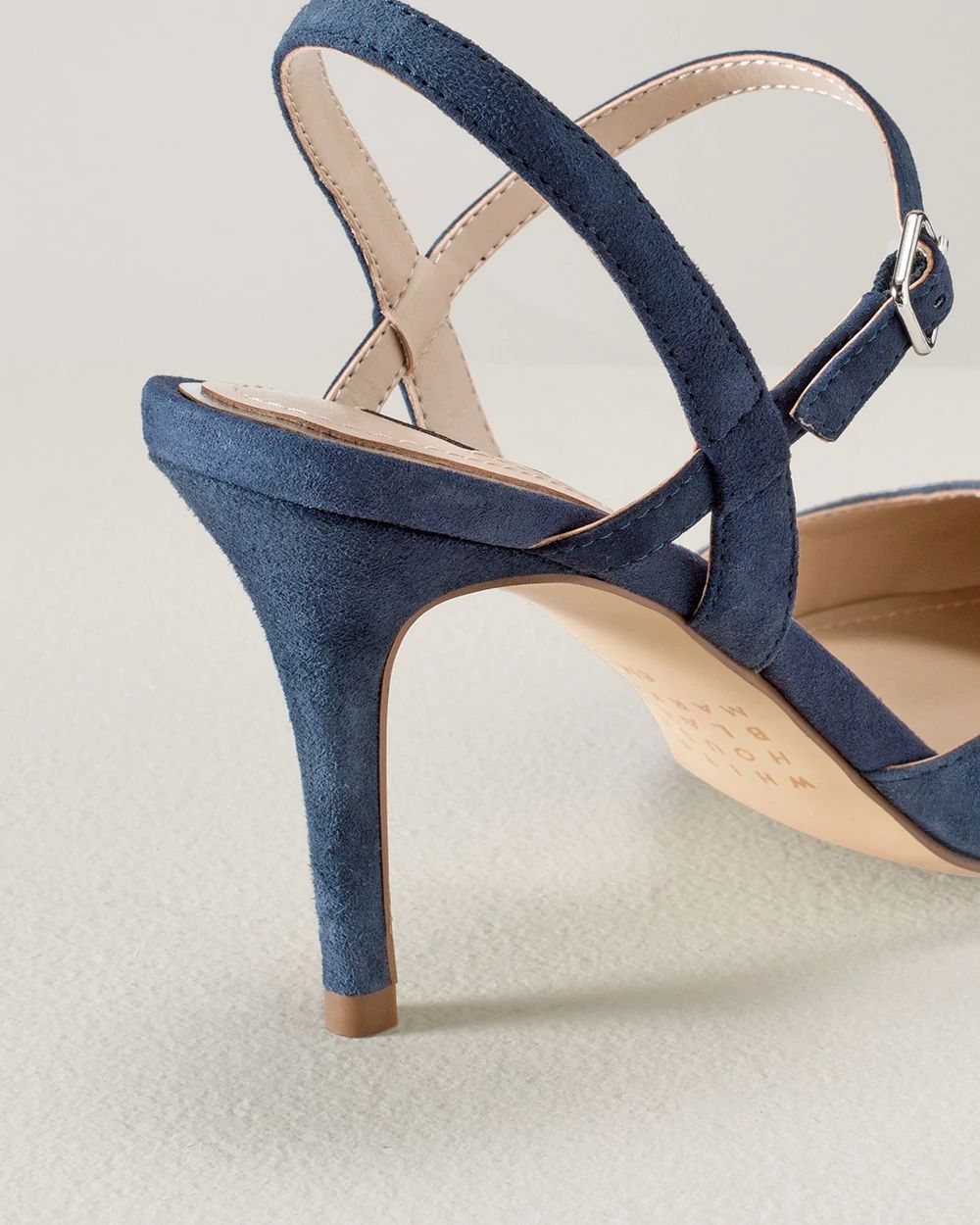 Suede Mid Heel Pump White House Black Market