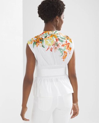 Short Sleeve Tie Waist Blouse