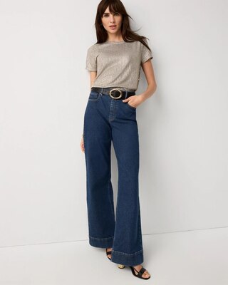 Shimmery Side Button Tee click to view larger image.