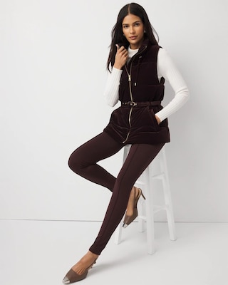 Velvet Puffer Vest click to view larger image.