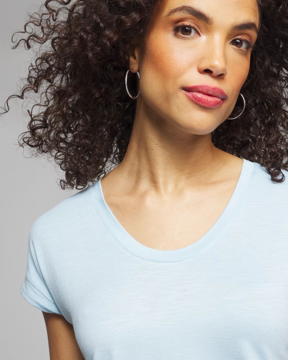 Outlet WHBM Scoop Neck Tee