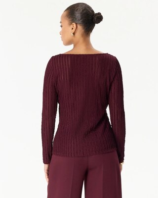 Textured Long Sleeve Top click to view larger image.