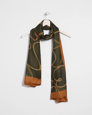 Chain Print Scarf Wrap