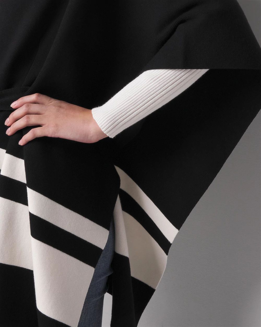 Striped Ruana