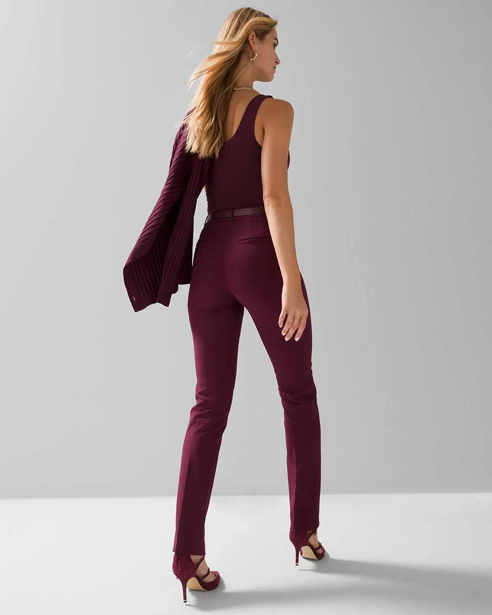 Petite WHBM® Elle Slim Trouser Comfort Stretch Pant click to view larger image.