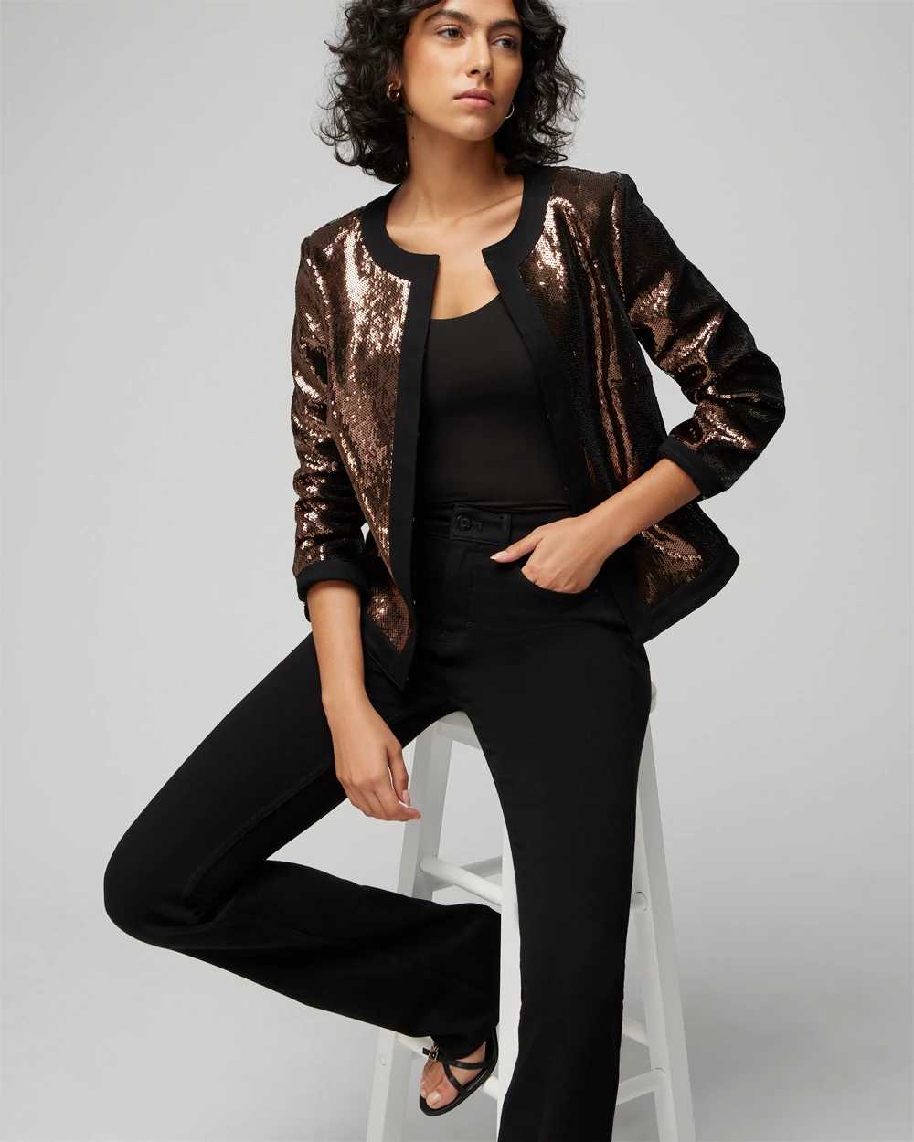 WHBM® Sequin Stylist Jacket click to view larger image.