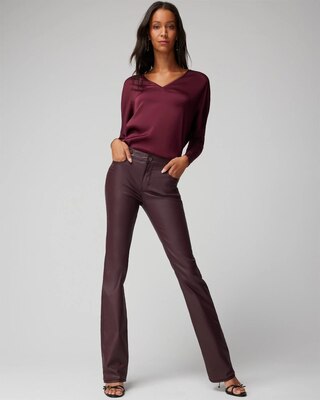 Woven Front Long Sleeve Tee