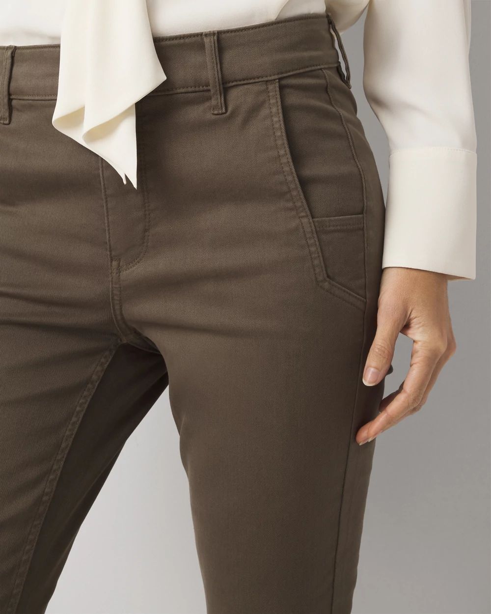 Pret Zip Hem High Rise Bootcut Jean