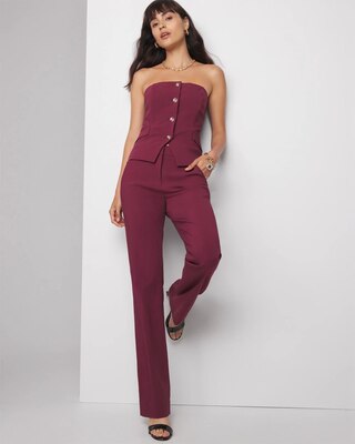 WHBM® Petite Lightweight Ines Slim Bootcut Pant click to view larger image.