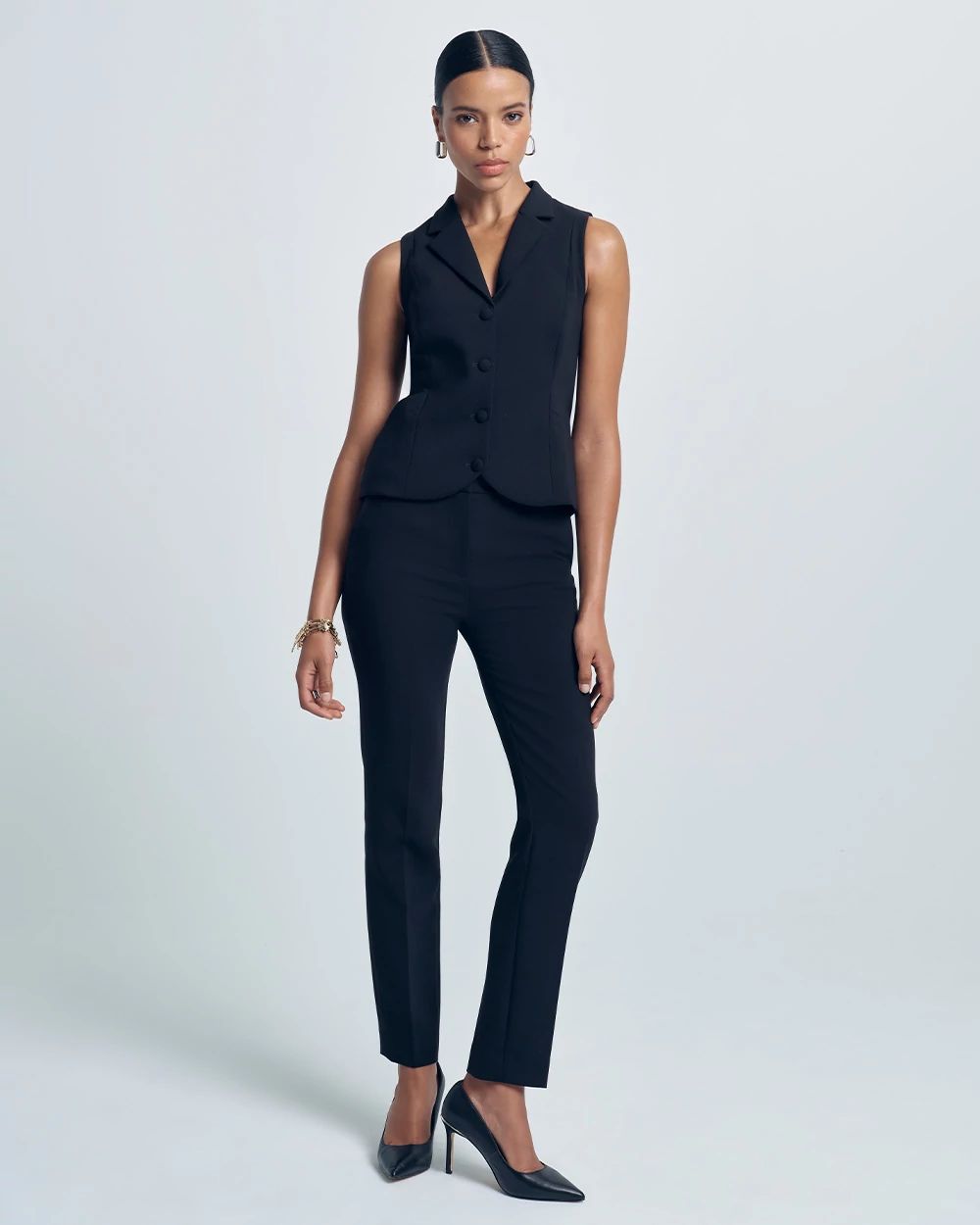 Luxe Stretch High-Rise Elle Slim Ankle Pant click to view larger image.