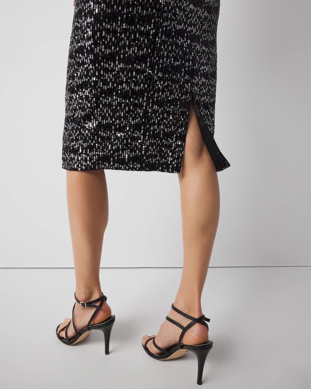 Petite Strapless Sequin Mini Dress