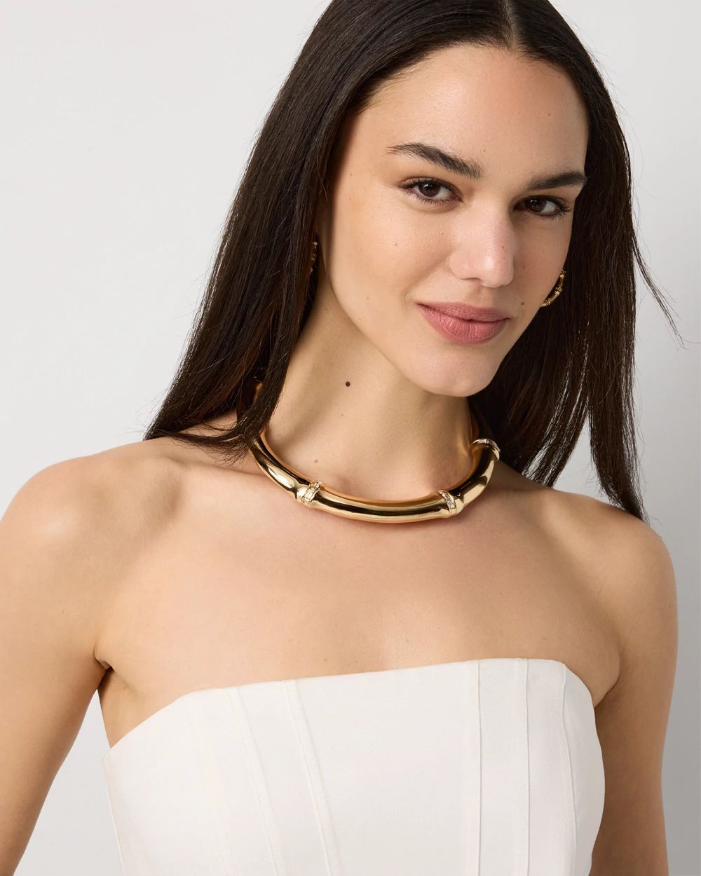 Bamboo Collar Necklace