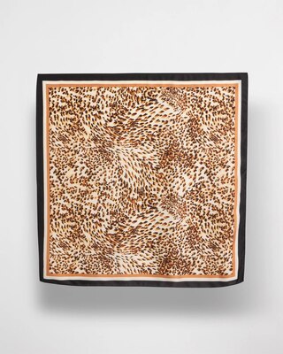 Animal Print Square Scarf click to view larger image.