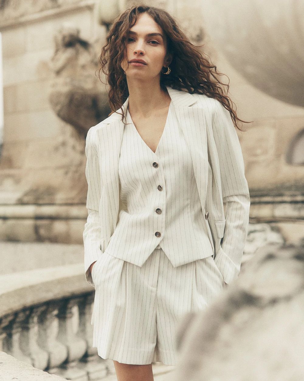 Pinstripe Vest