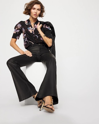 Elbow Sleeve Y-Neck Shirt click to view larger image.