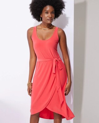 Outlet WHBM Faux-Wrap Sarong Dress