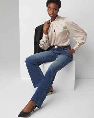 Petite Extra High-Rise Cargo Pocket Trouser Jean click to view larger image.
