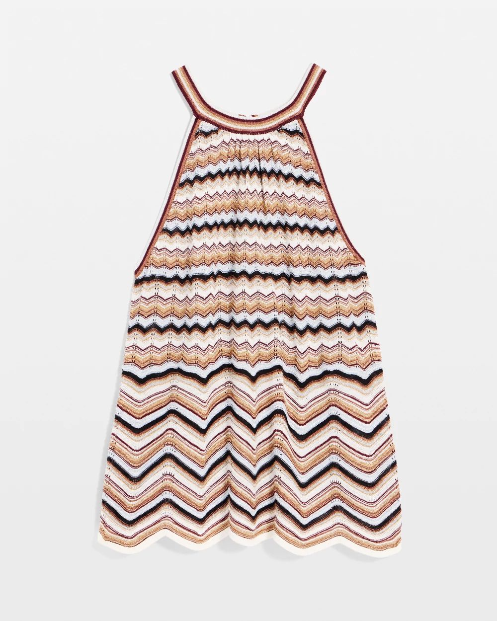 Metallic Knit Halter Tank click to view larger image.