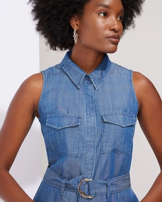 Outlet WHBM Tencel Utility Dress