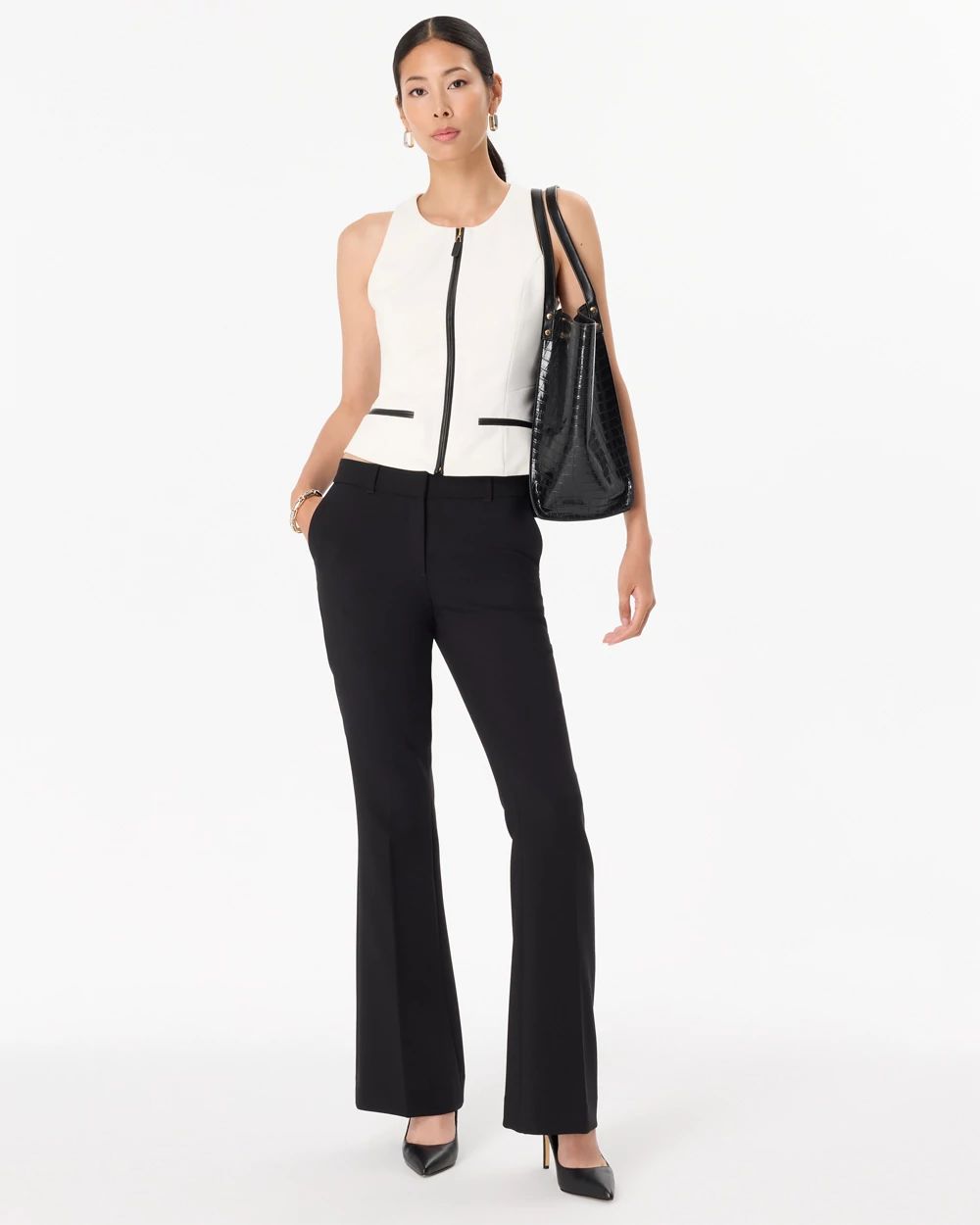 Petite Mid-Rise Piper Flare Pant click to view larger image.