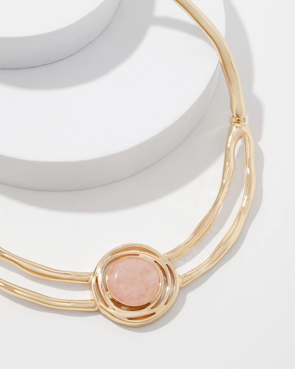 Rose Quartz Collar Necklace