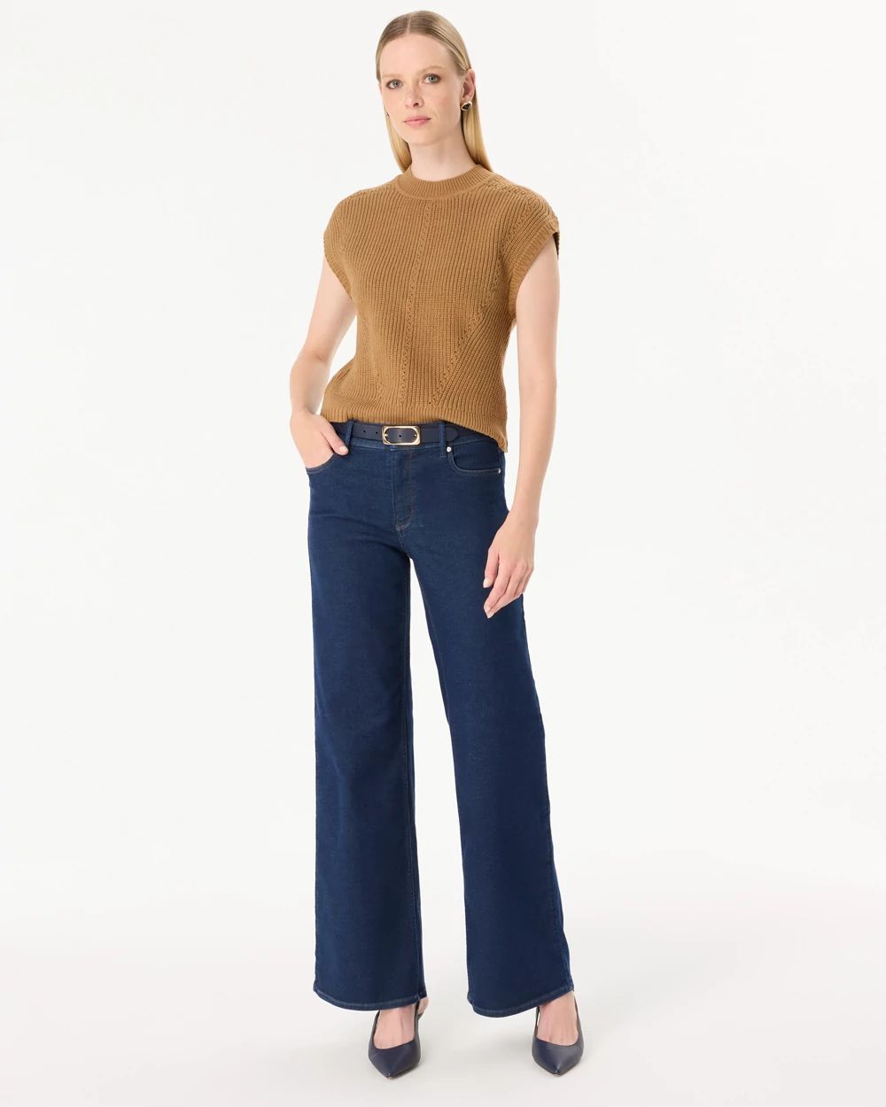 High-Rise Wide Leg Ease Jean