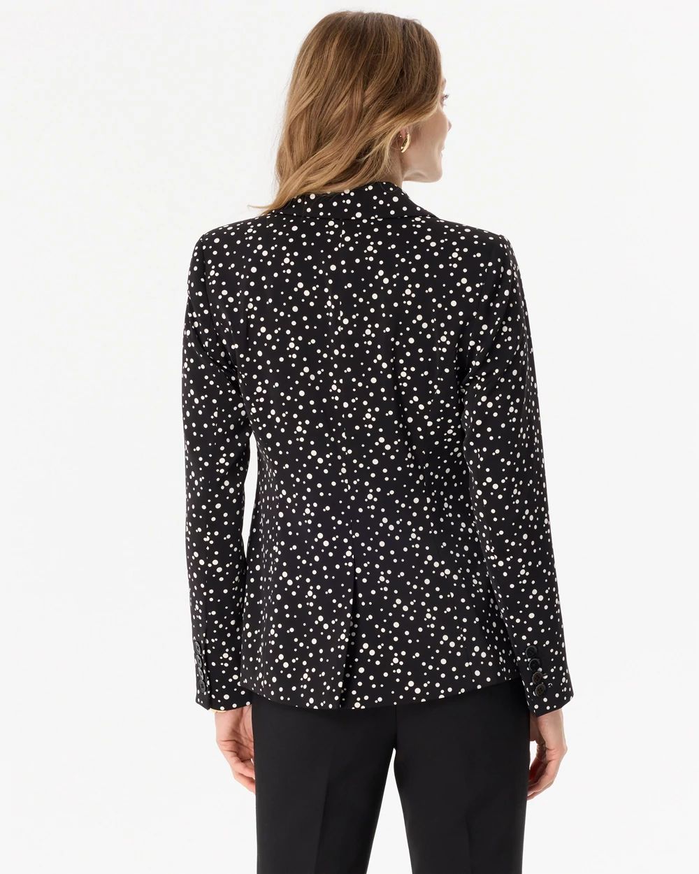 Petite Dot Print Blazer click to view larger image.