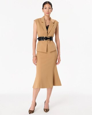 Luxe Stretch Single-Button Vest click to view larger image.