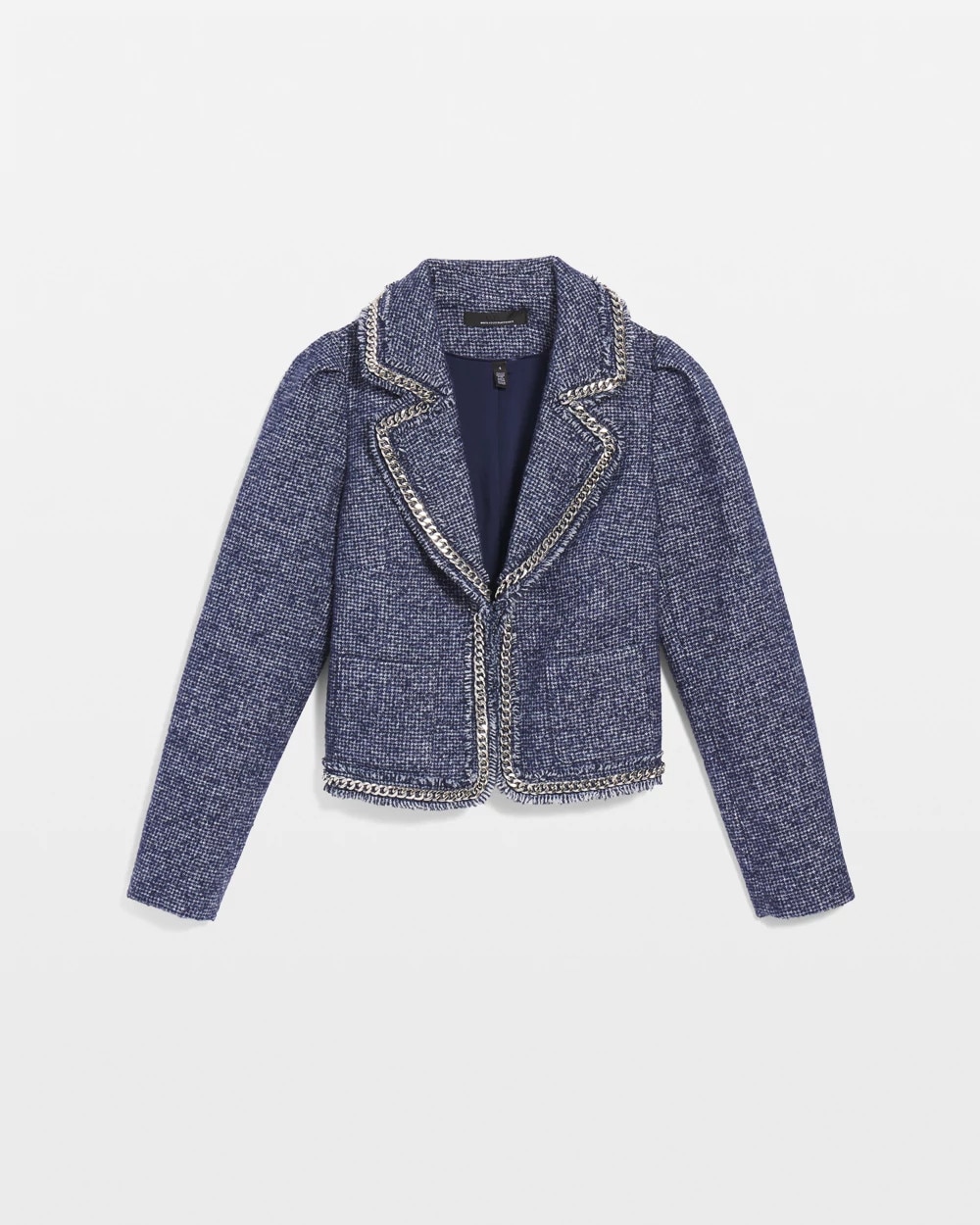 Chain Trim Tweed Jacket