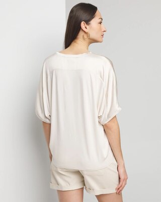 Woven Front Tee click to view larger image.