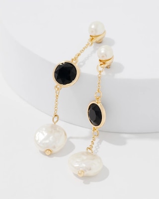 Black + White Linear Earrings click to view larger image.