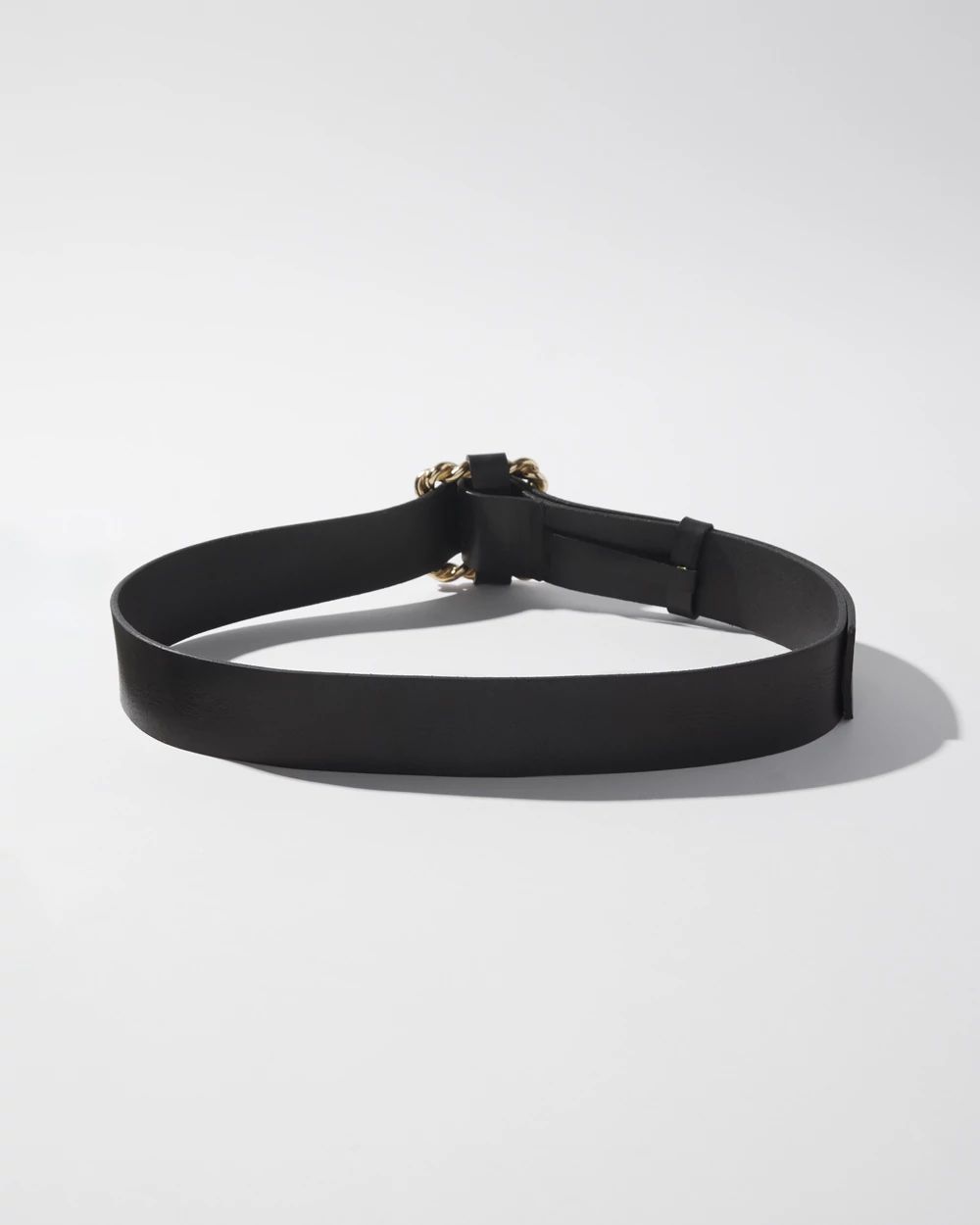 Twisted Buckle Denim Belt