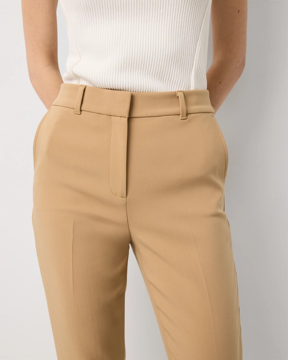 High-Rise Elle Slim Ankle Pant