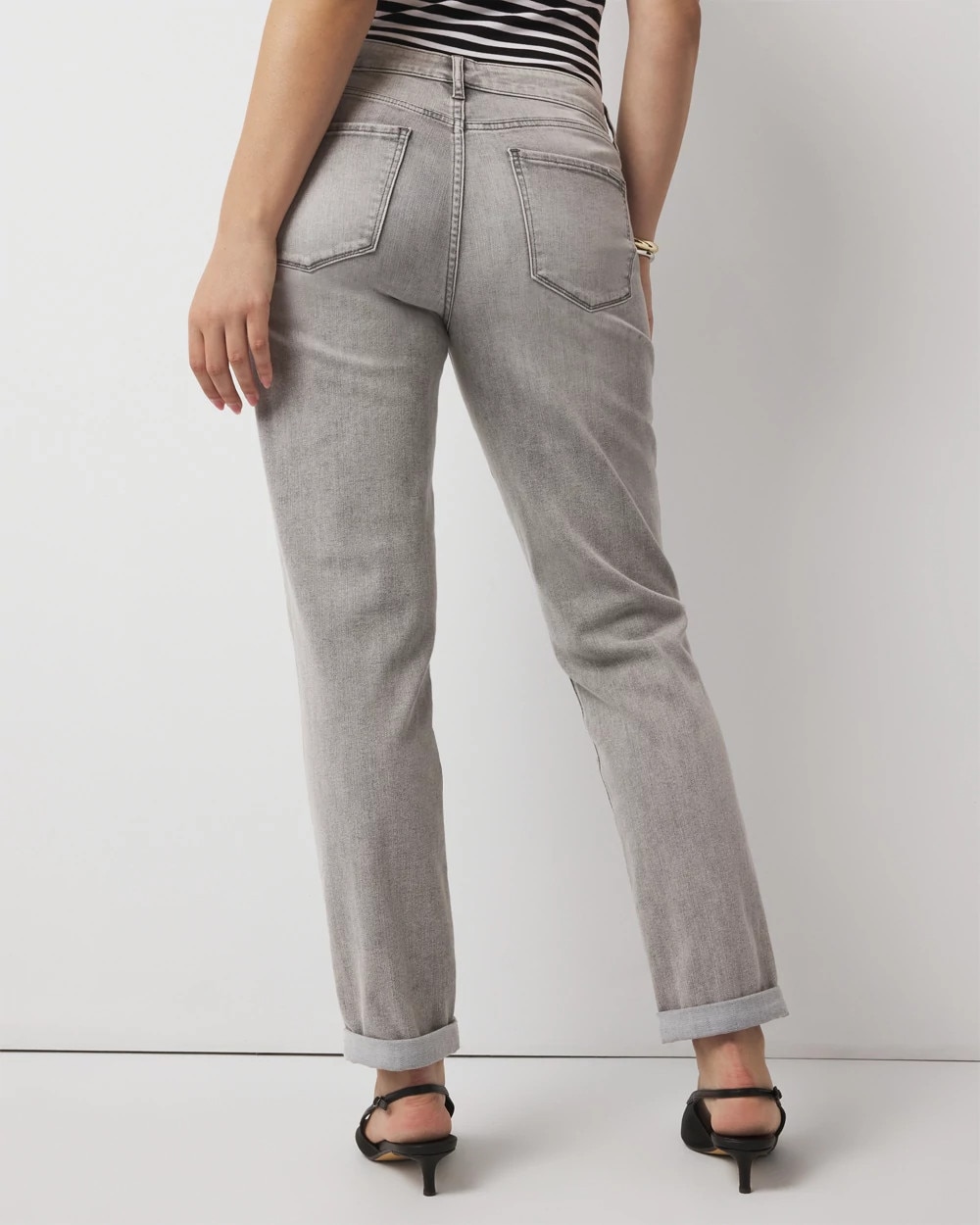 Curvy Mid-Rise Girlfriend Jeans - image 2