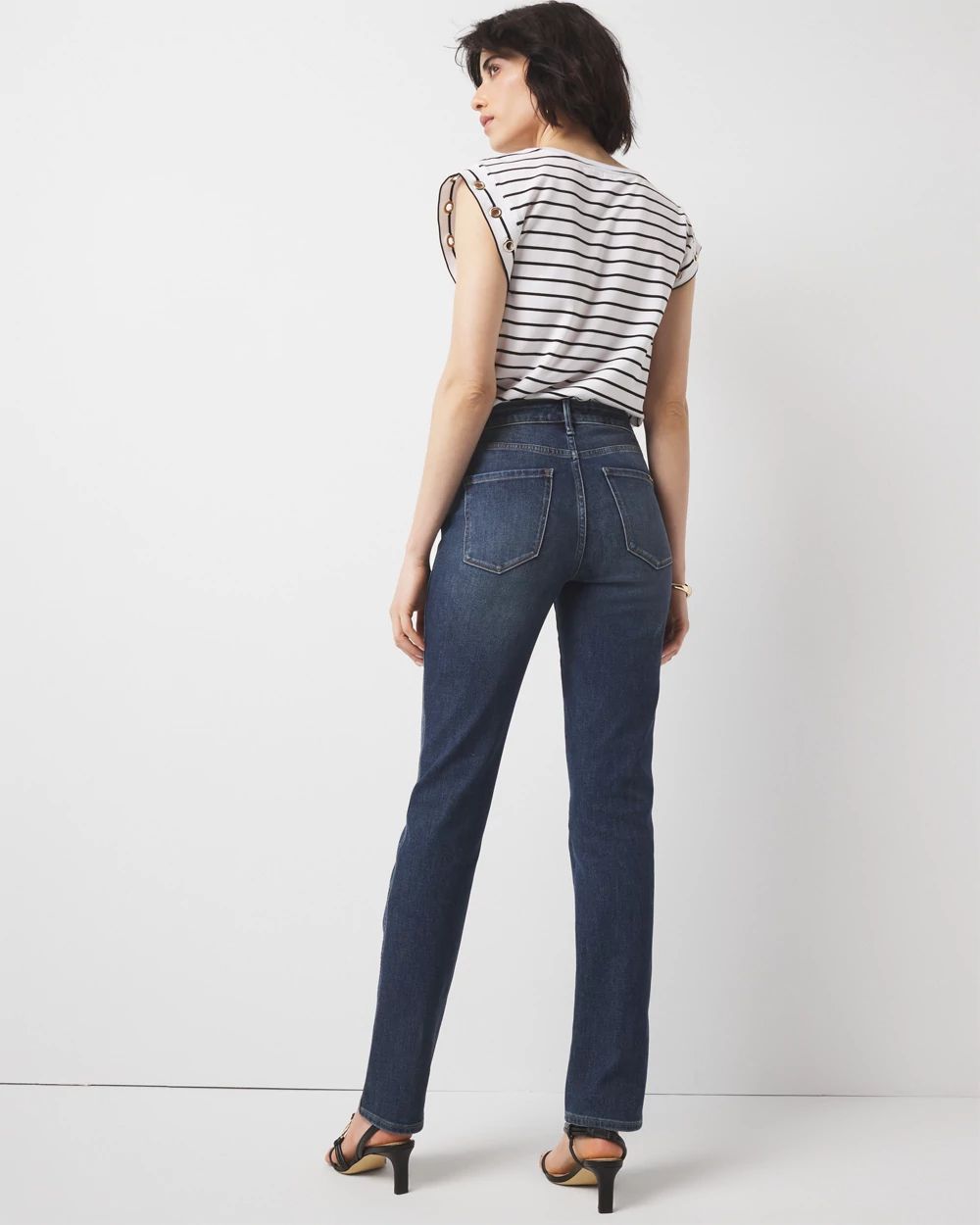 Curvy High-Rise Straight Jeans click to view larger image.