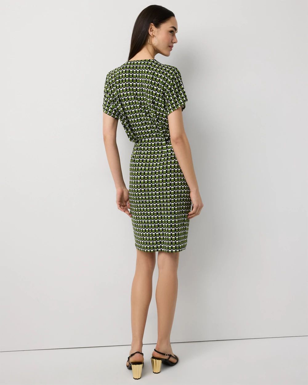 Matte-Jersey Twist Front Dress