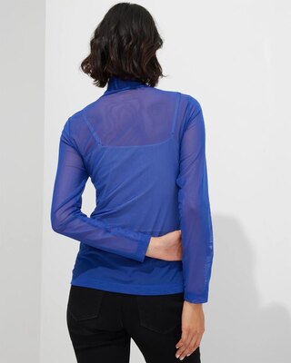 Outlet WHBM Mesh Turtleneck Top