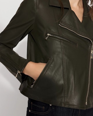 Coated Moto Jacket click to view larger image.