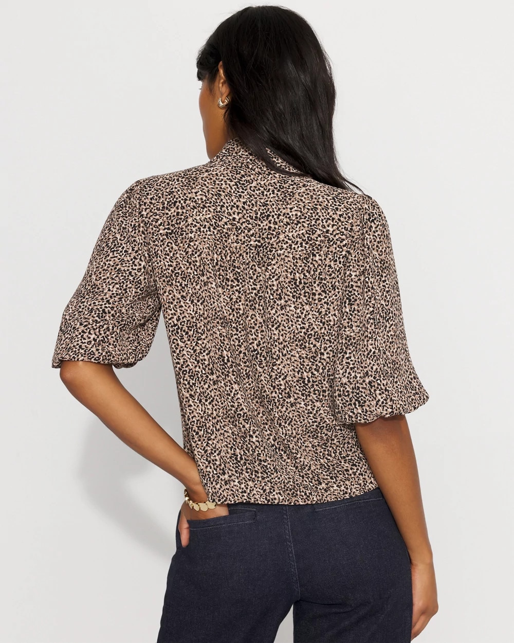 Puff Sleeve Ruffle Shirt