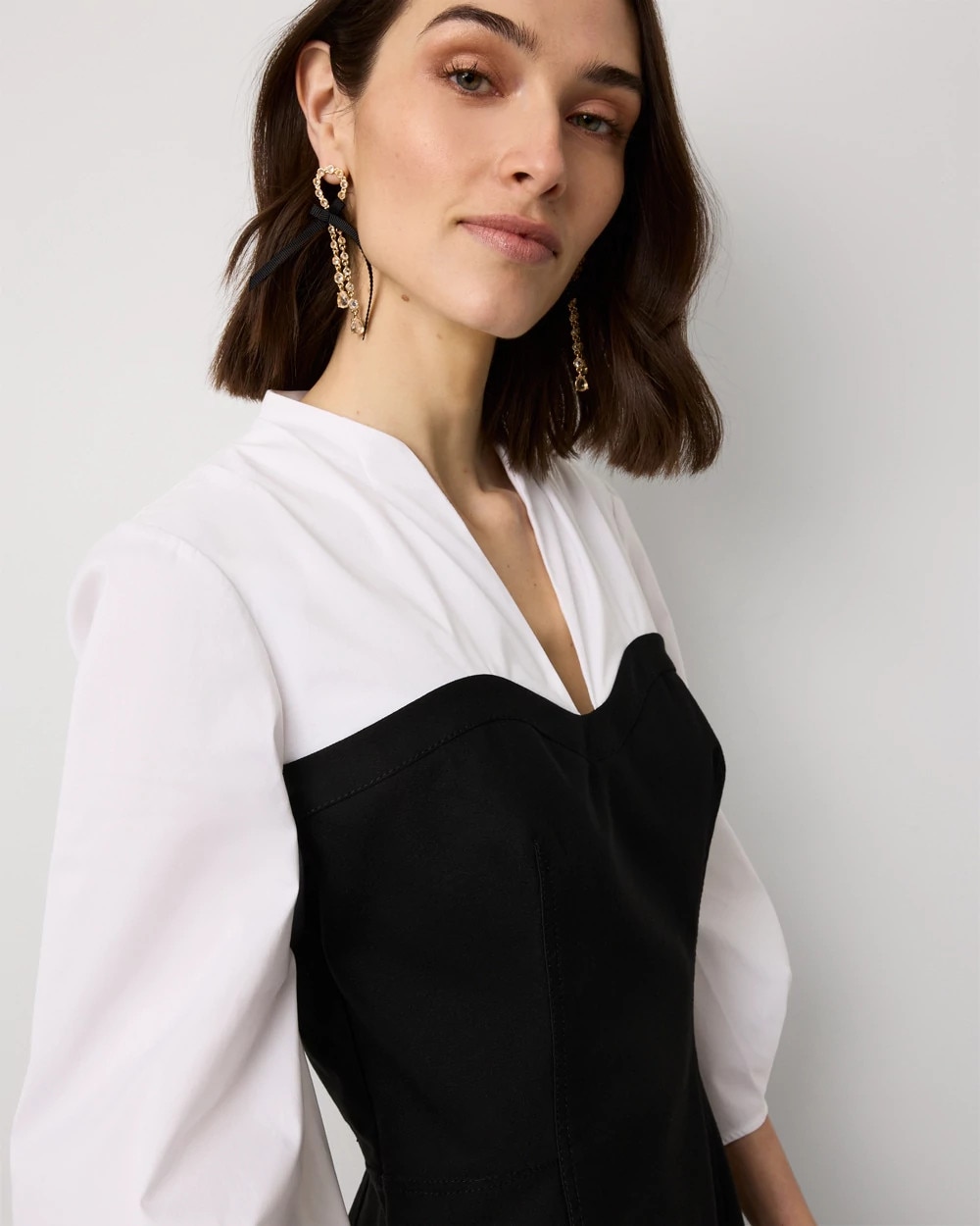 Poplin Shirt Sheath Dress