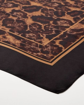 Animal Print Square Scarf click to view larger image.