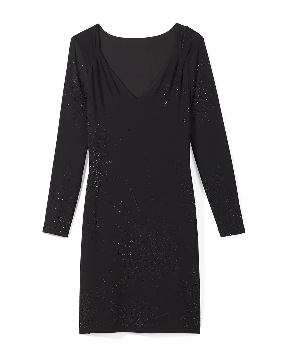 Petite Matte Jersey Pleated Shoulder Dress