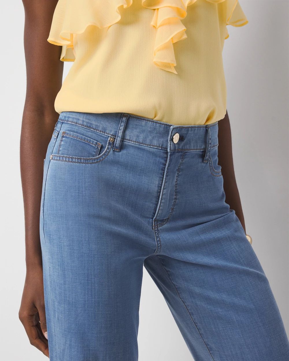 Petite High-Rise Wide Leg Jean