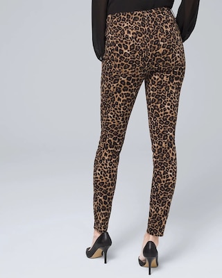 High-Rise Sculpt Snake-Print Skinny Jeans click to view larger image.