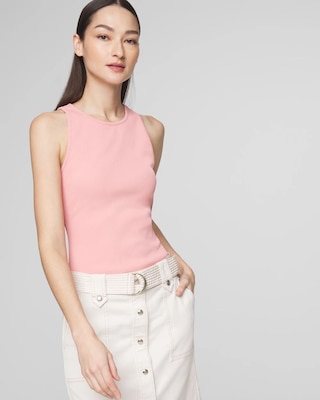 WHBM FORME™ Ribbed Stretch Tank