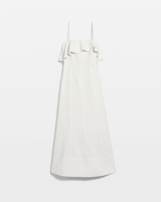 Linen-Blend Strapless Maxi Dress click to view larger image.